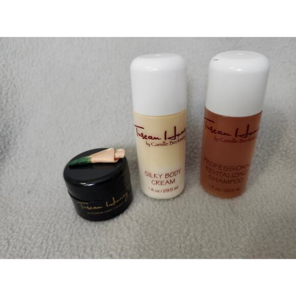 Lot 3 Camille Beckman TUSCAN HONEY Body Cream Shampoo Hand Therapy - Picture 3 of 6